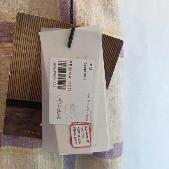 REJINA Pyo Cecilie linen skirt size 10(UK14) BNWT - Picture 7 of 10